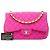 Borsa a Tracolla Chanel Jumbo Classic Mesh Single Flap Rosa - vista 7