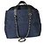Borsa shopping espandibile Chanel in rafia blu navy CC - vista 2