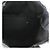 Borsa shopping espandibile Chanel in rafia blu navy CC - vista 5