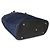 Borsa shopping espandibile Chanel in rafia blu navy CC - vista 7