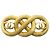 Chanel CC Infinity Brosche gold-plated