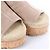 Sandali Espadrilles Hermès con zeppa in camoscio Beige SL221030Z, Taglia EU 37 - vista 4