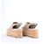 Sandali Espadrilles Hermès con zeppa in camoscio Beige SL221030Z, Taglia EU 37 - vista 9