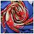 Hermès Carré 90 "SELLES A HOUSSE" Foulard in seta Blu x Rosso - vista 13