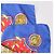 Hermès Carré 90 "SELLES A HOUSSE" Foulard in seta Blu x Rosso - vista 3