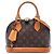 Borsa Satchel Louis Vuitton Monogram Alma BB Marrone