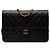 Borsa a tracolla Chanel Medium CC Quilted Lambskin Single Flap Nera