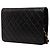 Borsa a tracolla Chanel Medium CC Quilted Lambskin Single Flap Nera - vista 2
