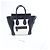 Céline Borsa a mano Celine Luggage Micro in pelle Nero x Bianco - vista 15