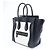 Céline Borsa a mano Celine Luggage Micro in pelle Nero x Bianco - vista 2