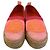 Louis Vuitton espadrillas in tela rosa e arancione