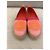 Louis Vuitton espadrillas in tela rosa e arancione - vista 2