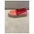 Louis Vuitton espadrillas in tela rosa e arancione - vista 4