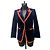 Gucci Samt-Blazer in Blau mit Kontrastborte – Size 38