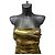 Dolce & Gabbana Metallic Gold Draped Strapless Cocktailkleid – IT 42 - Ansicht 3
