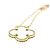 Collana Van Cleef & Arpels Vintage Alhambra in oro giallo 18K - vista 4