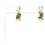Orecchini Cartier Trinity a mezzo cerchio in oro 18K - vista 2