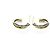 Orecchini Cartier Trinity a mezzo cerchio in oro 18K - vista 3