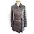 Casaco acolchoado Burberry Brit em nylon preto com gola de pele