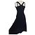 Cacharel Seiden-Abendkleid mit tiefem Ausschnitt TS
