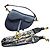 Borsa Saddle Christian Dior in pelle blu navy con tracolla ricamata
