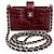 Chanel Mini Clutch Coccodrillo Bordeaux - vista 2