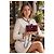 Chanel Mini Clutch Coccodrillo Bordeaux - vista 5
