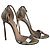 Sandali blade Casadei in pelle argento e oro