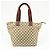 Borsa Tote GUCCI Sherry GG Canvas Leather Beige Brown 131231 - vista 2