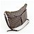 Borsa a tracolla Louis Vuitton Damier Ebene Bloomsbury PM Marrone N42251 - vista 4