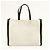 VALENTINO VLTN Rockstud Canvas Leder Tote Bag Handtasche White Black - Ansicht 2
