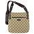 Borsa a tracolla GUCCI GG Canvas Leather Beige Brown 122793