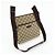 Borsa a tracolla GUCCI GG Canvas Leather Beige Brown 122793 - vista 4