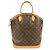Louis Vuitton Monogram Lockit Vertical Hand Bag Brown M40103