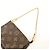 Louis Vuitton Monogram Mini Pochette Accessoires Hand Bag Bown M58009 - vista 6