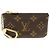Louis Vuitton Monogram Pochette Cles Coin Case Key Case Brown M62650