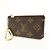 Louis Vuitton Monogram Pochette Cles Coin Case Key Case Brown M62650 - vista 3