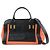 Chloé Borsa 2Way Chloe Logo Alice in pelle Borsa a mano Borsa a tracolla Arancione Nero