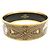 Hermès HERMES Email GM Bracciale Rigido Placcato Oro Oro Grigio Bianco
