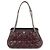 Borsa a spalla a catena in pelle CHANEL Matelasse COCO Mark Bordeaux Argento