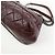 Borsa a spalla a catena in pelle CHANEL Matelasse COCO Mark Bordeaux Argento - vista 10
