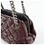 Borsa a spalla a catena in pelle CHANEL Matelasse COCO Mark Bordeaux Argento - vista 13