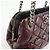 Borsa a spalla a catena in pelle CHANEL Matelasse COCO Mark Bordeaux Argento - vista 14