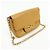 Salvatore Ferragamo Borsa a tracolla e spalla Ferragamo Gancini in pelle con catena Marrone chiaro - vista 4