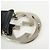 GUCCI Interlocking G Guccissima Ledergürtel Schwarz Silber 114984 - Ansicht 10