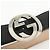 GUCCI Interlocking G Guccissima Ledergürtel Schwarz Silber 114984 - Ansicht 9