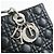 Borsa Christian Dior Lady Dior Cannage in pelle d'agnello nera - vista 15