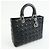 Borsa Christian Dior Lady Dior Cannage in pelle d'agnello nera - vista 4
