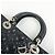 Borsa Christian Dior Lady Dior Cannage in pelle d'agnello nera - vista 6