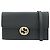 GUCCI Borsa a spalla e tracolla in pelle Interlocking G Nera 369664
